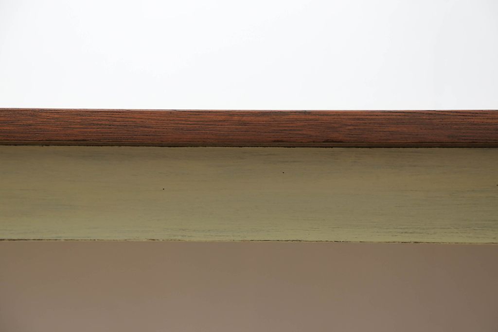 アンティーク家具　アンティークペイント　シンプルなダイニングテーブル(作業台)