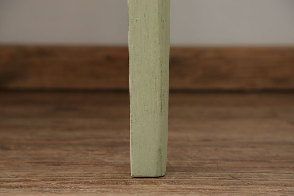 アンティーク家具　アンティークペイント　シンプルなダイニングテーブル(作業台)