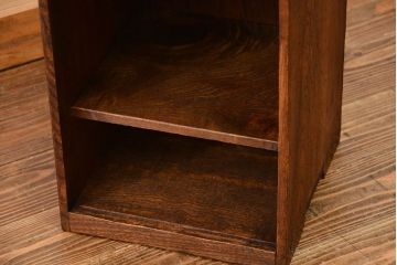 アンティーク家具　アンティーク 古い栓材の小さな慳貪(けんどん)扉 収納箱(小引き出し)