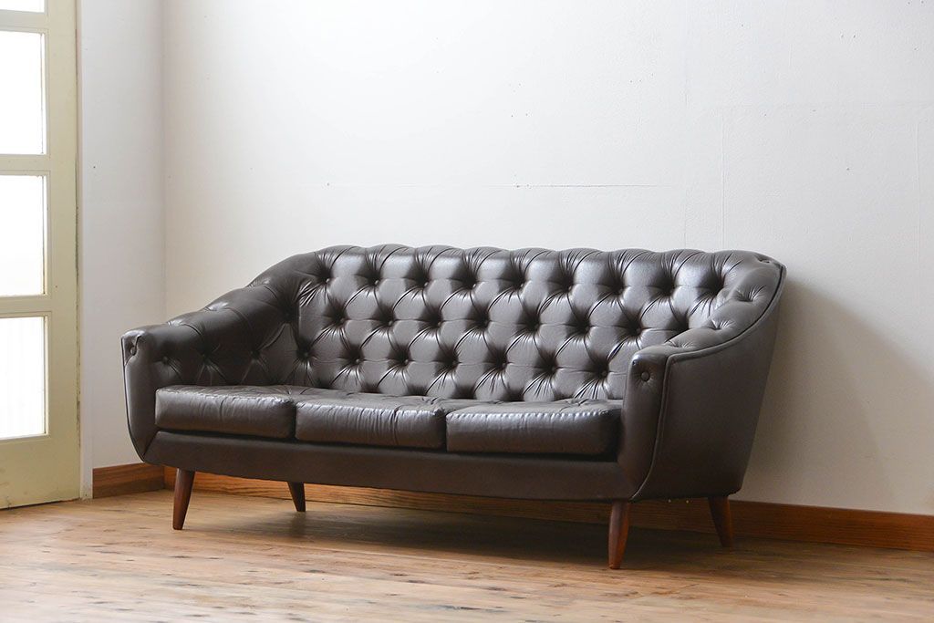 レトロ家具　昭和レトロ 1960年頃 ビンテージ 3Pソファ