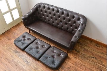 レトロ家具　昭和レトロ 1960年頃 ビンテージ 3Pソファ