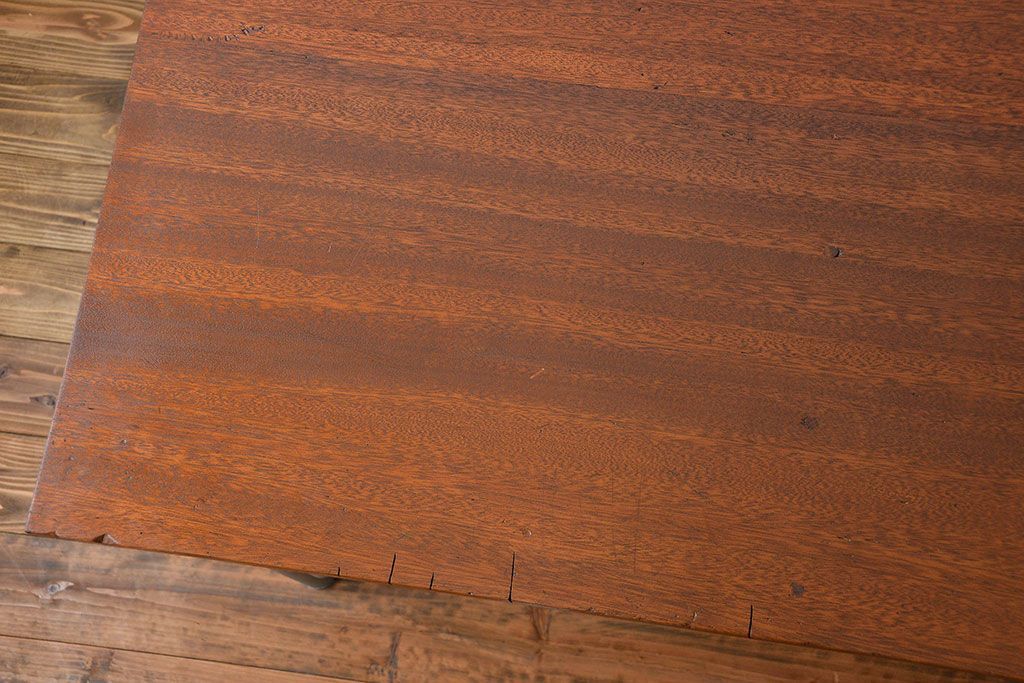 ラフジュ工房オリジナル 4脚格納スツールの作業台(テーブル、机  )