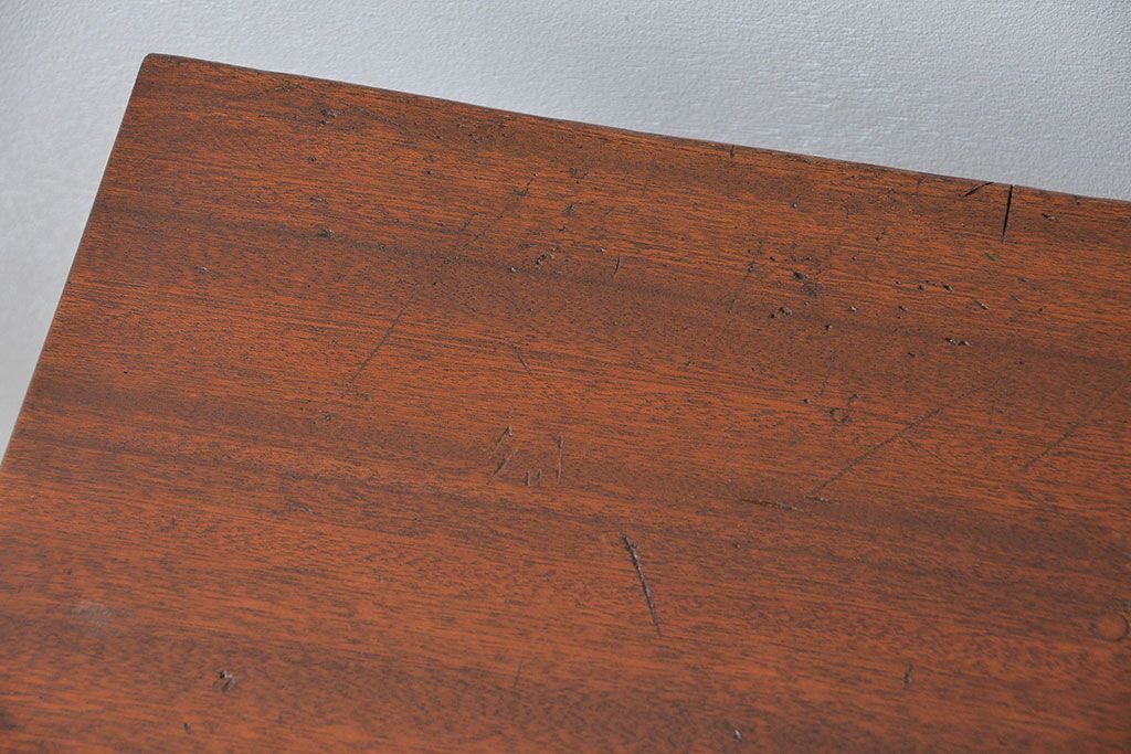 ラフジュ工房オリジナル 4脚格納スツールの作業台(テーブル、机  )