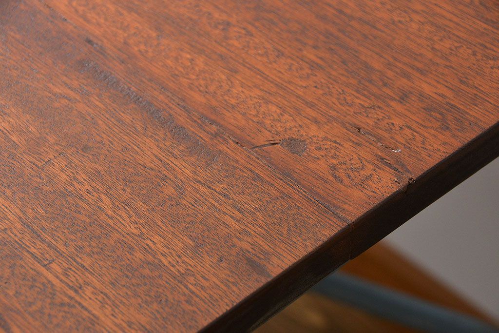 ラフジュ工房オリジナル 4脚格納スツールの作業台(テーブル、机  )