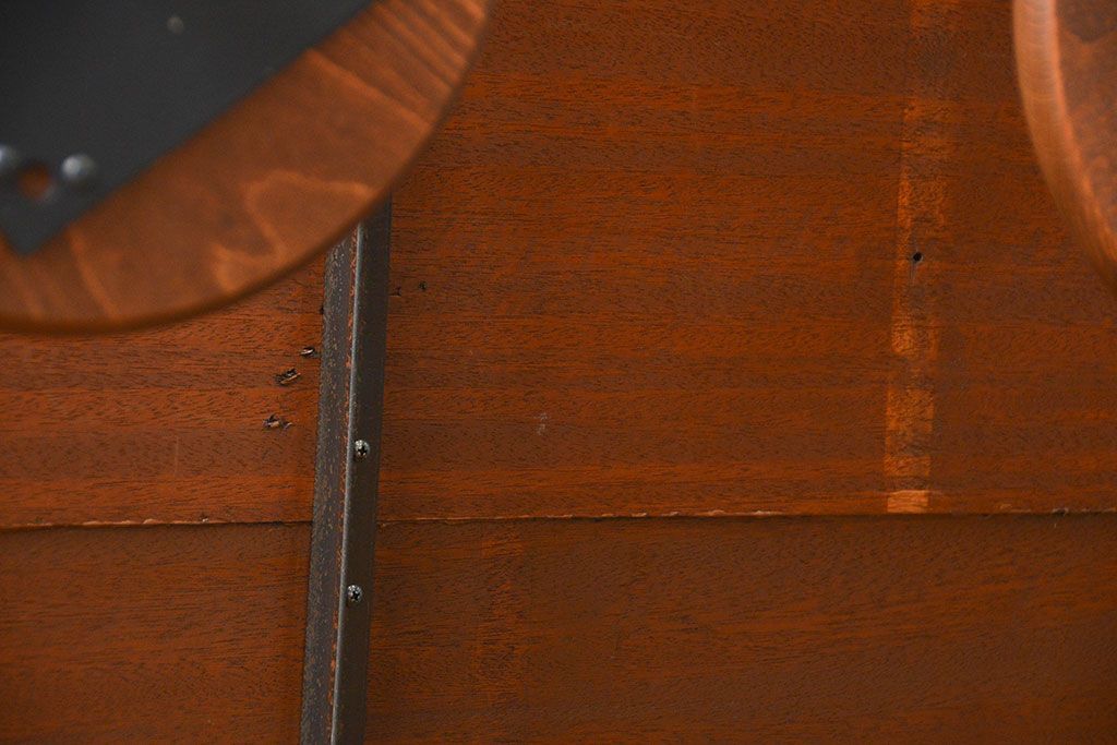 ラフジュ工房オリジナル 4脚格納スツールの作業台(テーブル、机  )