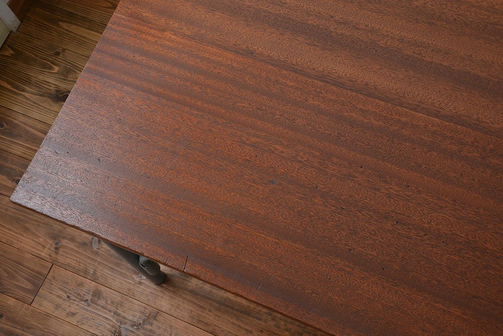 ラフジュ工房オリジナル 6脚格納スツールの作業台(テーブル、机)