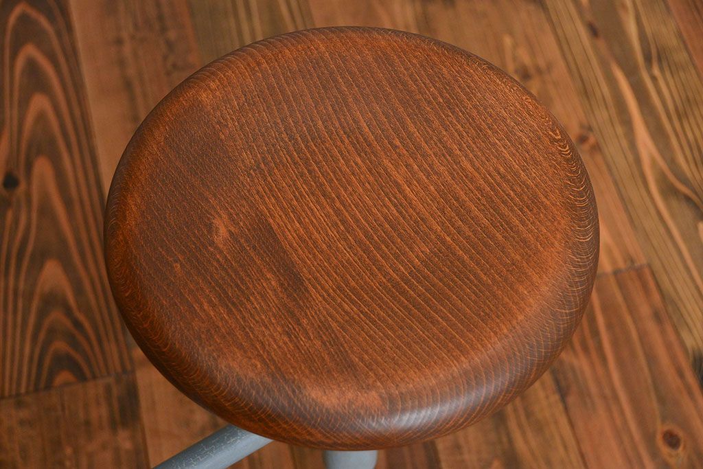 ラフジュ工房オリジナル 6脚格納スツールの作業台(テーブル、机)