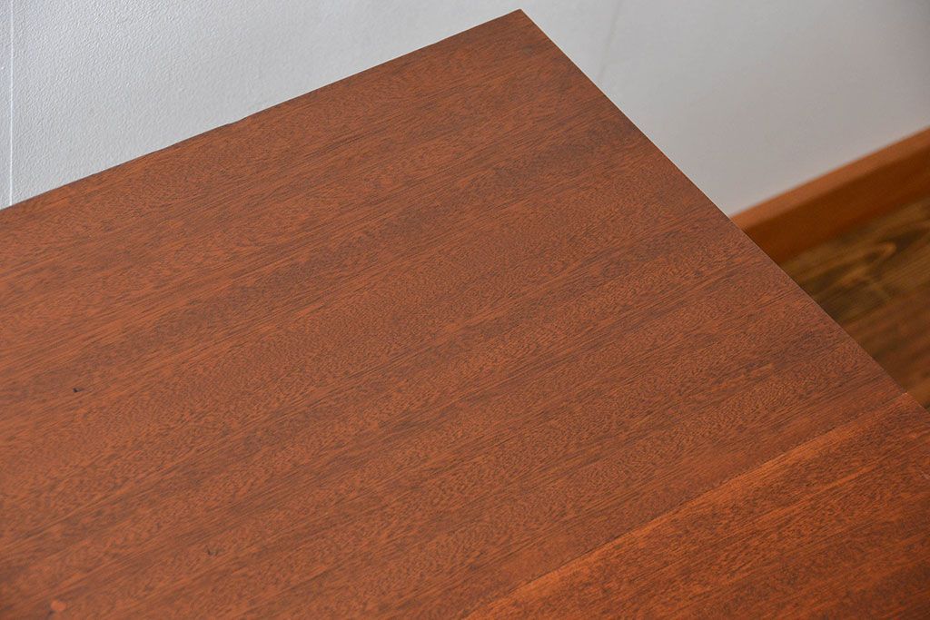 ラフジュ工房オリジナル 8脚格納スツールの特大作業台(テーブル  、机)