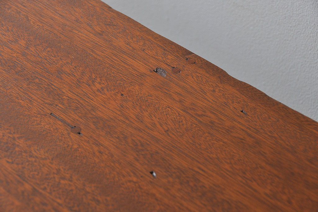 ラフジュ工房オリジナル 8脚格納スツールの特大作業台(テーブル  、机)