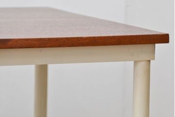 ラフジュ工房オリジナル 8脚格納スツールの特大作業台(テーブル  、机)