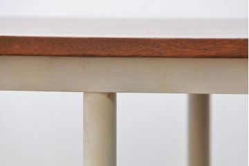 ラフジュ工房オリジナル 8脚格納スツールの特大作業台(テーブル  、机)