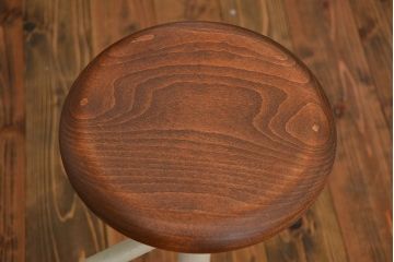 ラフジュ工房オリジナル 8脚格納スツールの特大作業台(テーブル  、机)