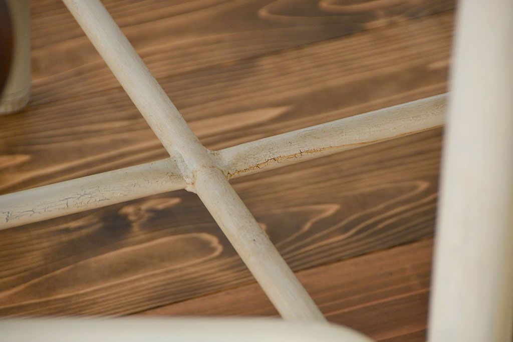 ラフジュ工房オリジナル 8脚格納スツールの特大作業台(テーブル  、机)