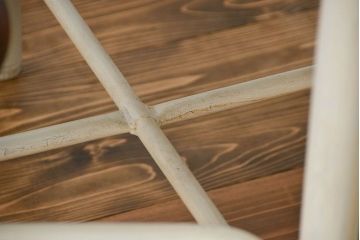 ラフジュ工房オリジナル 8脚格納スツールの特大作業台(テーブル  、机)