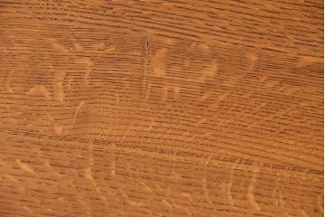 アンティーク家具　フランスアンティーク オーク材の猫脚キャビネット(サイドボード )