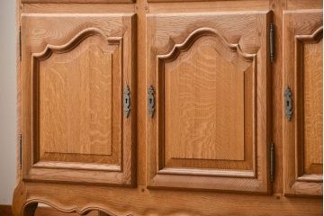 アンティーク家具　フランスアンティーク オーク材の猫脚キャビネット(サイドボード )