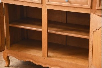 アンティーク家具　フランスアンティーク オーク材の猫脚キャビネット(サイドボード )