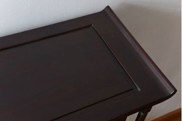 アンティーク家具　1970年頃 唐木製の高級飾り棚(茶棚、茶箪笥)
