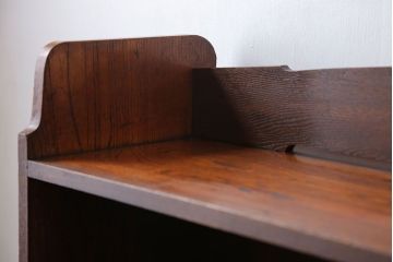 アンティーク家具　アンティーク 古い木の引き出し付き本棚(飾り棚)