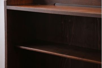 アンティーク家具　アンティーク 古い木の引き出し付き本棚(飾り棚)