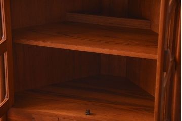 北欧家具 チーク材 シャッター扉付きの北欧ビンテージコーナーキャビネット