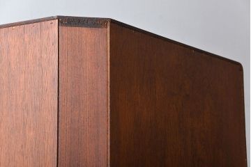 北欧家具 チーク材 シャッター扉付きの北欧ビンテージコーナーキャビネット