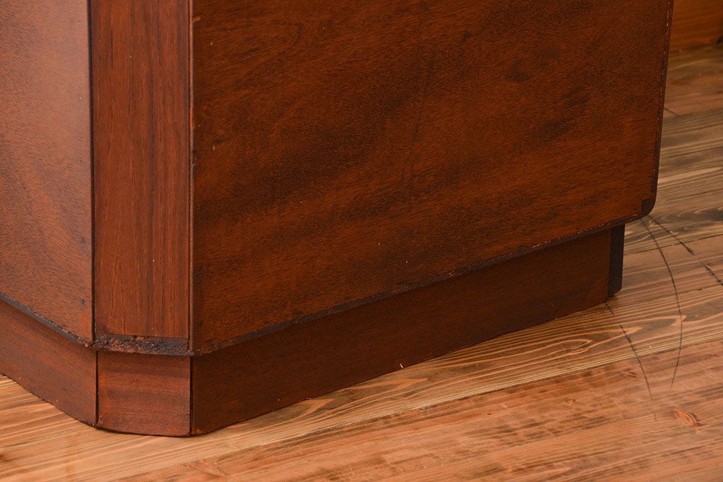 北欧家具 チーク材 シャッター扉付きの北欧ビンテージコーナーキャビネット