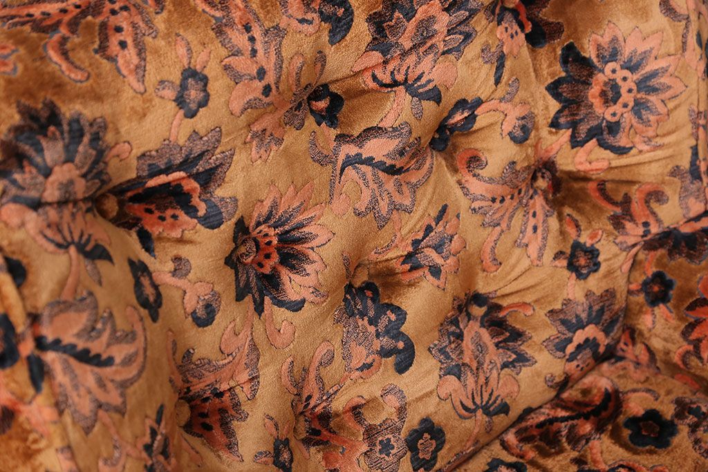 アンティーク家具　大正ロマン 金華山張り 1人掛け ソファ(1)