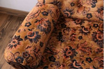 アンティーク家具　大正ロマン 金華山張り 1人掛け ソファ(1)