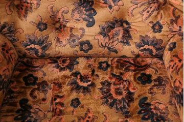 アンティーク家具　大正ロマン 金華山張り 1人掛け ソファ(1)