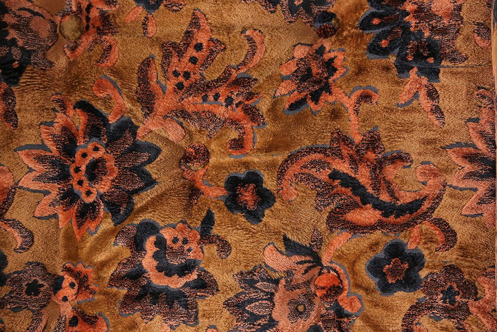 アンティーク家具　大正ロマン 金華山張り 1人掛け ソファ(1)