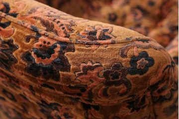 アンティーク家具　大正ロマン 金華山張り 1人掛け ソファ(1)