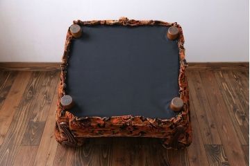 アンティーク家具　大正ロマン 金華山張り 1人掛け ソファ(1)