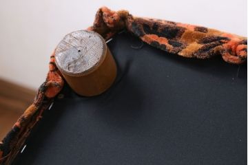 アンティーク家具　大正ロマン 金華山張り 1人掛け ソファ(1)