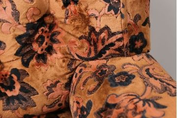 アンティーク家具　大正ロマン 金華山張り 1人掛け ソファ(2)