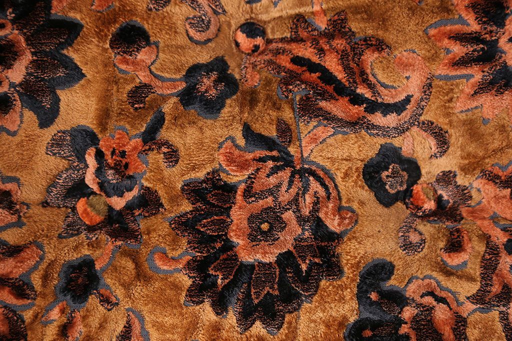 アンティーク家具　大正ロマン 金華山張り 1人掛け ソファ(2)