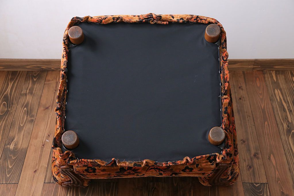 アンティーク家具　大正ロマン 金華山張り 1人掛け ソファ(2)