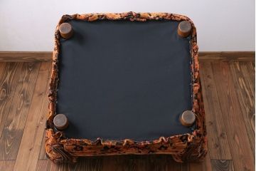 アンティーク家具　大正ロマン 金華山張り 1人掛け ソファ(2)