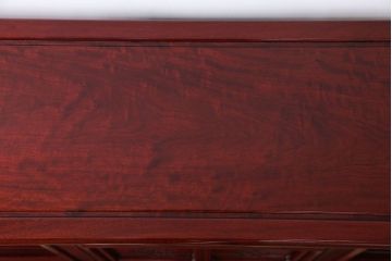 アンティーク家具　1970年頃 唐木製の横長飾り棚(茶棚、時代箪笥)