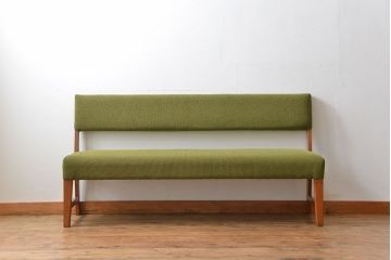 レトロ家具　昭和レトロ 1960年頃 シンプルなソファベンチ(長椅子)