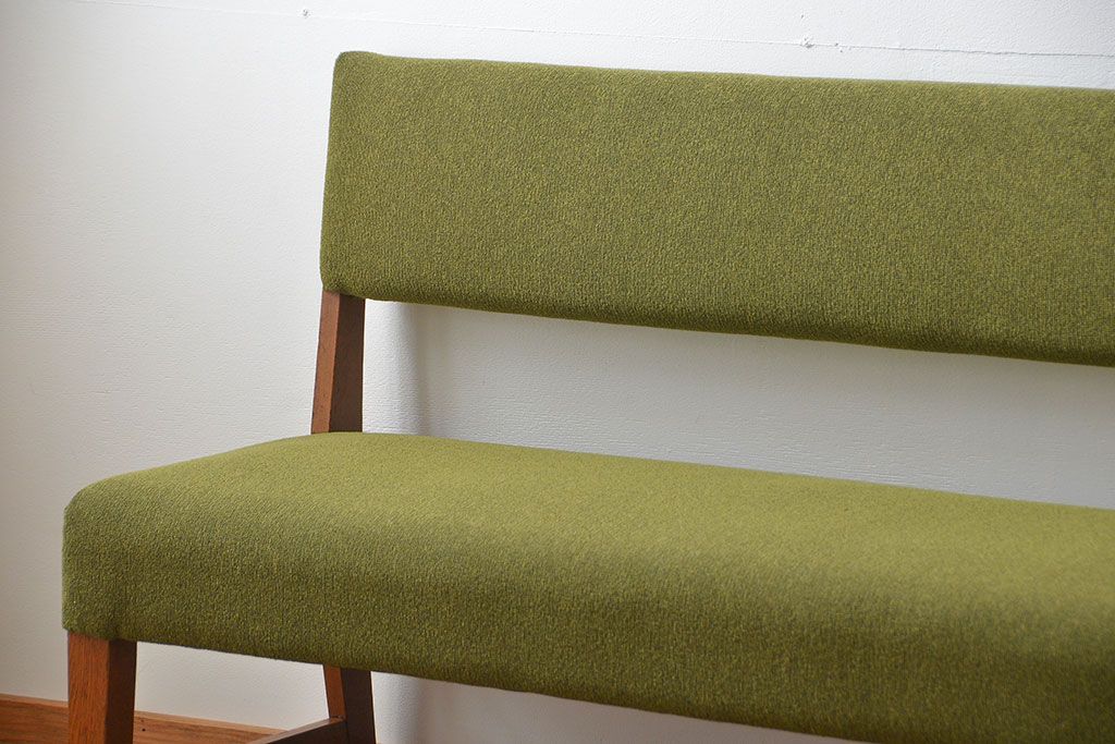 レトロ家具　昭和レトロ 1960年頃 シンプルなソファベンチ(長椅子)