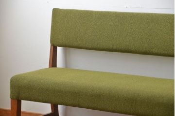 レトロ家具　昭和レトロ 1960年頃 シンプルなソファベンチ(長椅子)