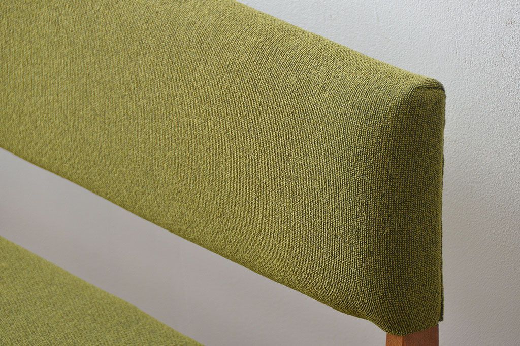 レトロ家具　昭和レトロ 1960年頃 シンプルなソファベンチ(長椅子)