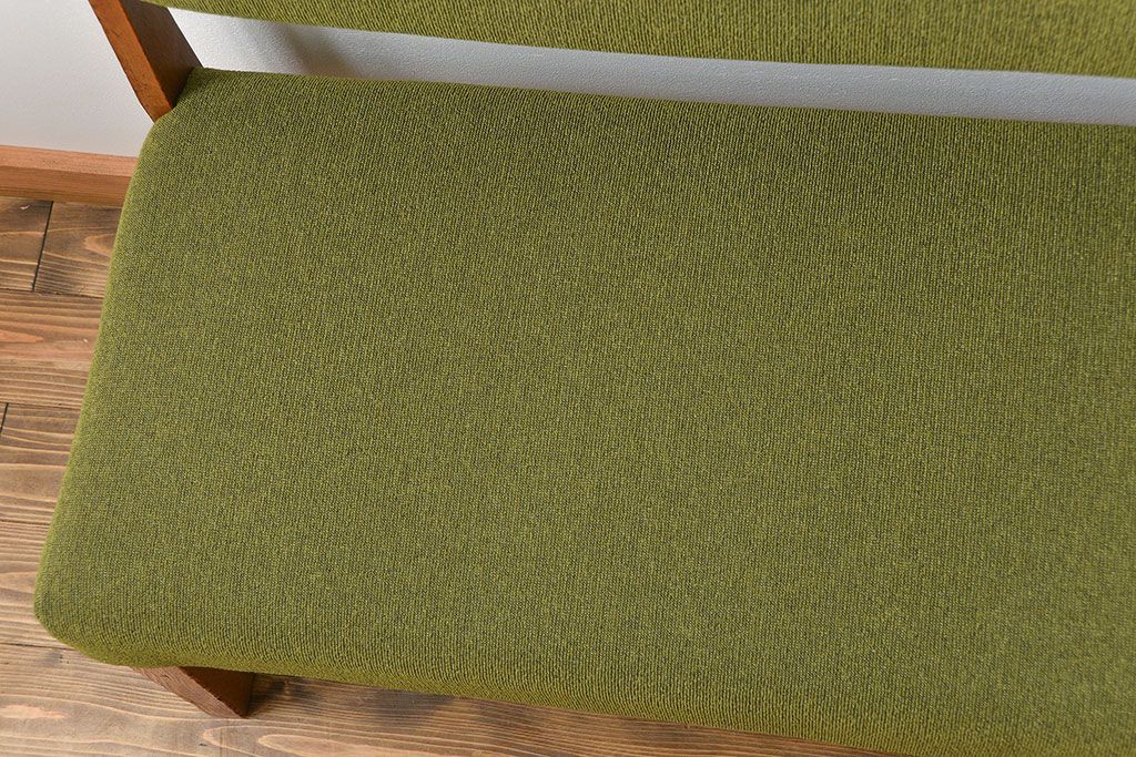 レトロ家具　昭和レトロ 1960年頃 シンプルなソファベンチ(長椅子)