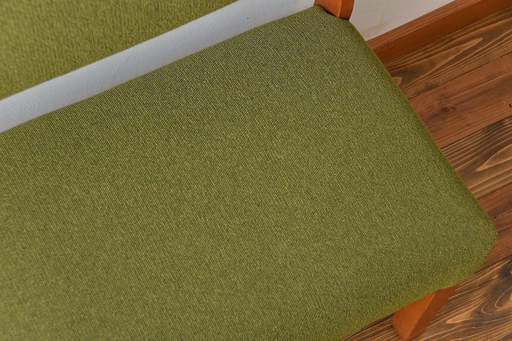 レトロ家具　昭和レトロ 1960年頃 シンプルなソファベンチ(長椅子)