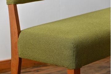 レトロ家具　昭和レトロ 1960年頃 シンプルなソファベンチ(長椅子)