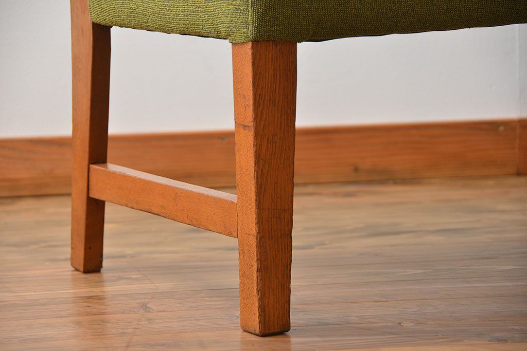 レトロ家具　昭和レトロ 1960年頃 シンプルなソファベンチ(長椅子)