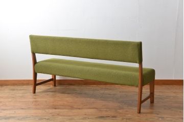 レトロ家具　昭和レトロ 1960年頃 シンプルなソファベンチ(長椅子)