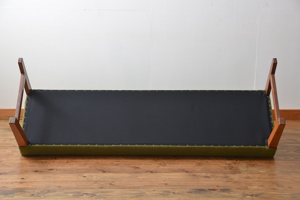 レトロ家具　昭和レトロ 1960年頃 シンプルなソファベンチ(長椅子)