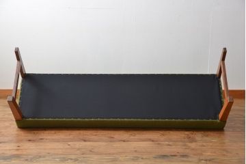 レトロ家具　昭和レトロ 1960年頃 シンプルなソファベンチ(長椅子)